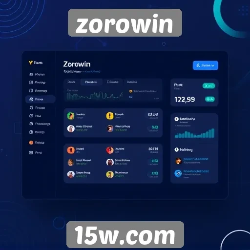 Interface do usuário do Zorowin é intuitiva e responsiva